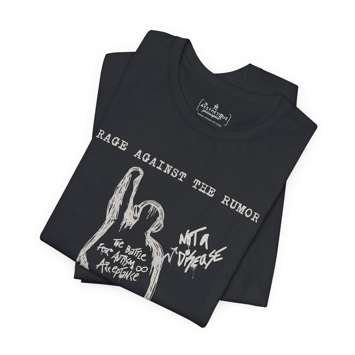 Rage Against the Rumor - The Battle for Autism Acceptance - Adult Unisex Tee
