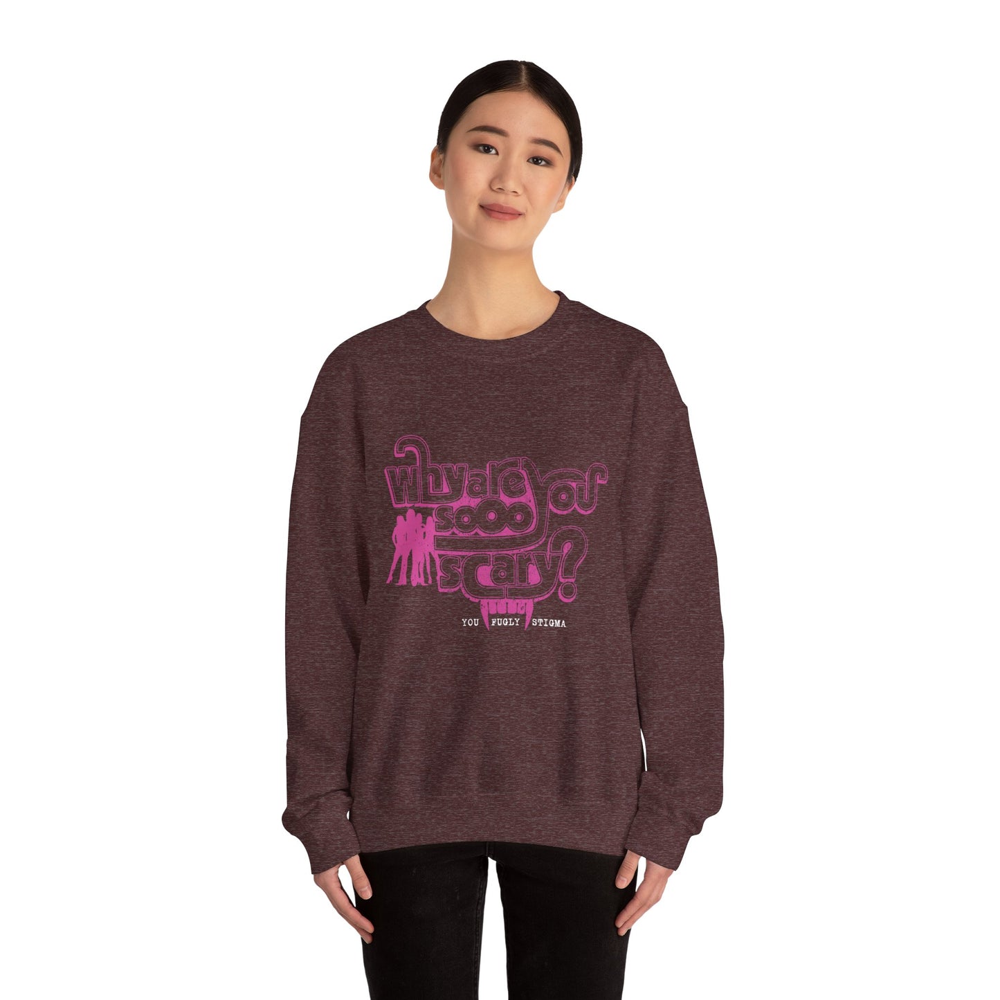 Why are You Sooo Scary - Stigma - Mean Girls' Style - Unisex Heavy Blend™ Crewneck Sweatshirt