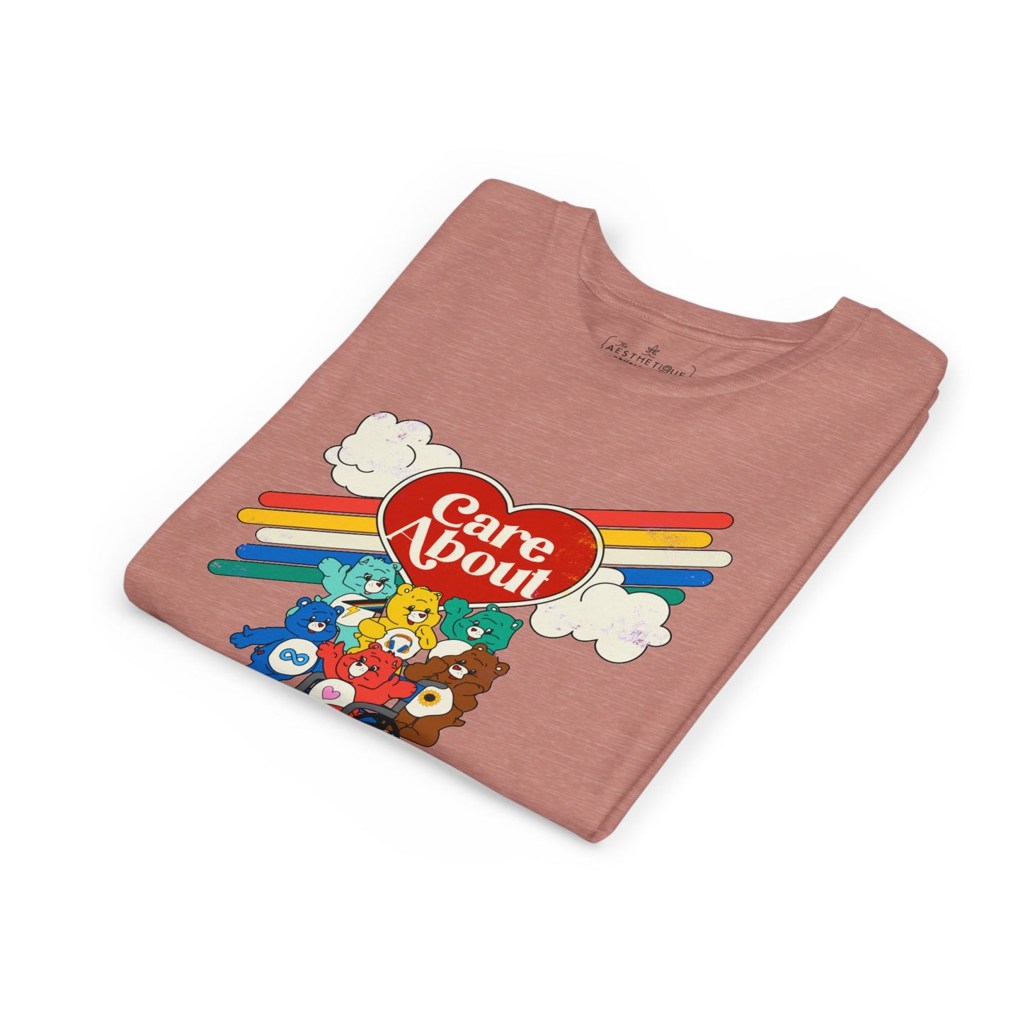 Care About Disability Rights - Retro 80s Vibe - Youth Unisex Jersey Tee