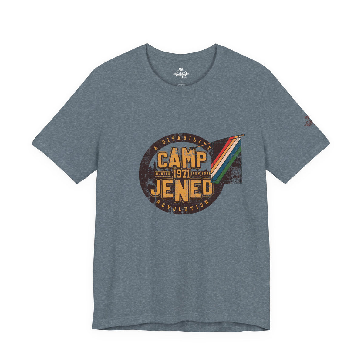 Camp Jened 1971 - A Disability Revolution - Adult Unisex Jersey Short Sleeve Tee