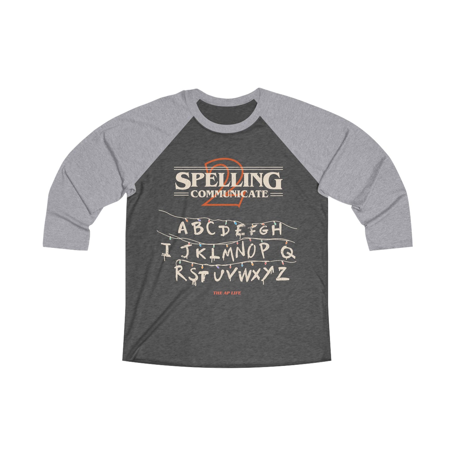 Spelling to Communicate - S2C - Adult Unisex Tri-Blend 3\4 Raglan Tee