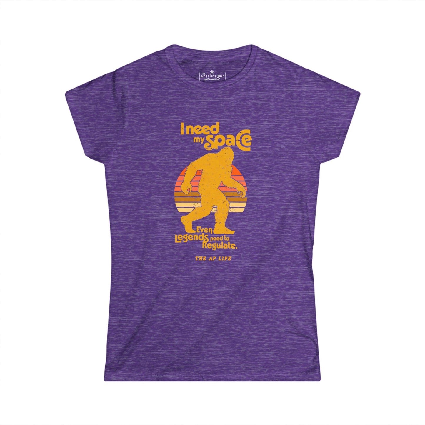 I Need My Space (Legends Need to Regulate Too) Bigfoot - Women's Semi-Fitted Tee