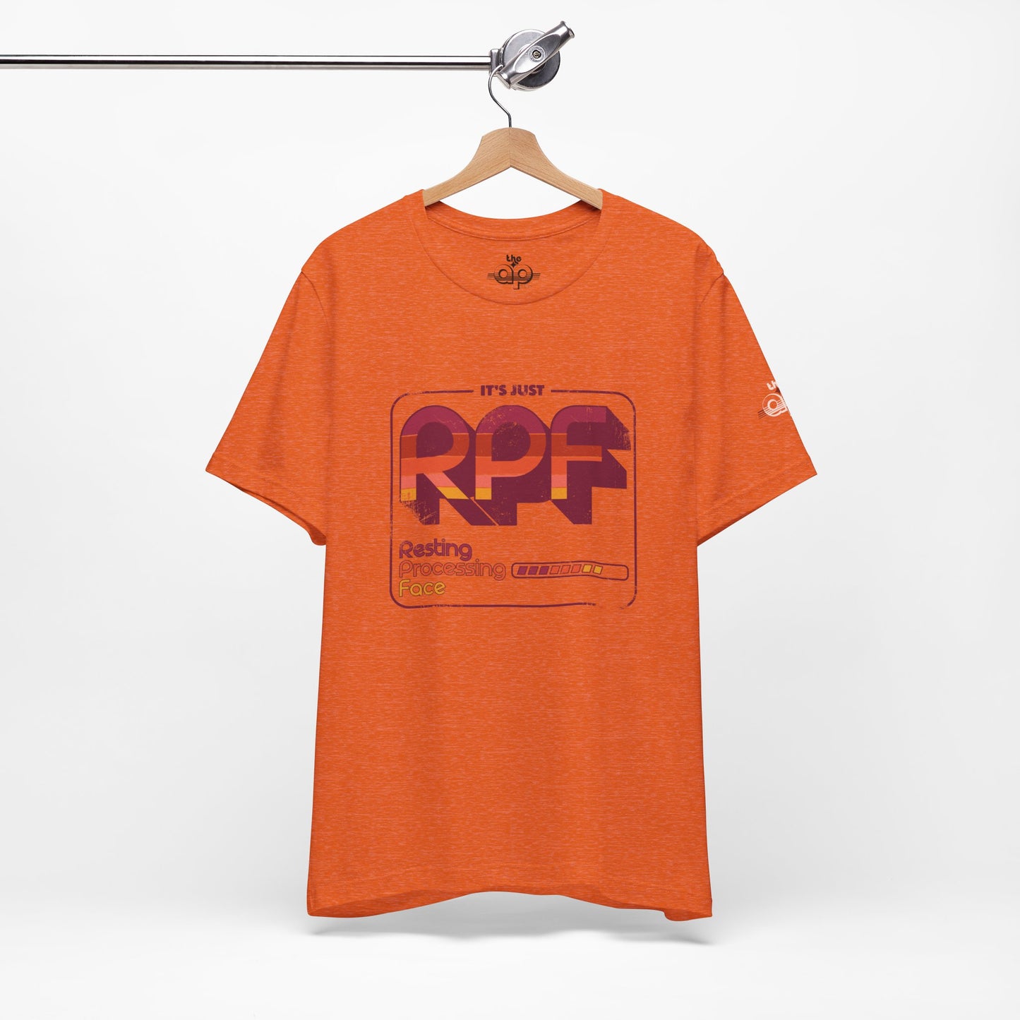 It's Just RPF - Resting Processing Face - Adult Unisex Jersey Short Sleeve Tee