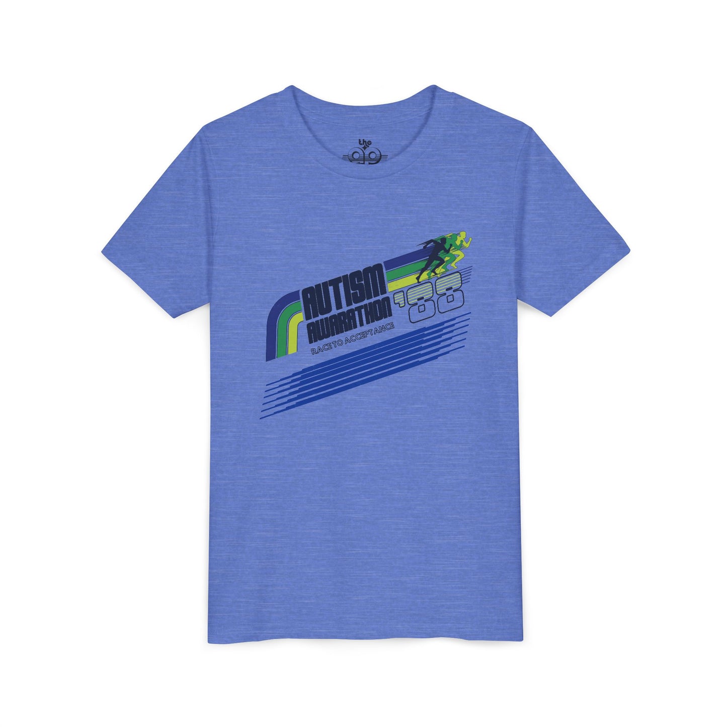Autism Awarathon - Race to Acceptance - Youth Unisex Short Sleeve Tee