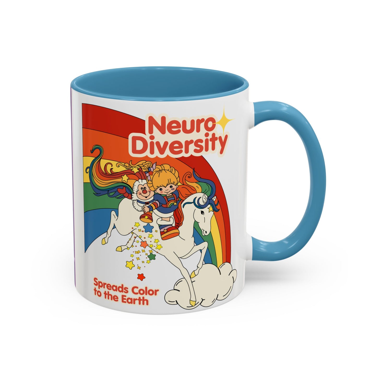 Neurodiversity Spreads Color to the Earth - Accent Coffee Mug (11, 15oz)