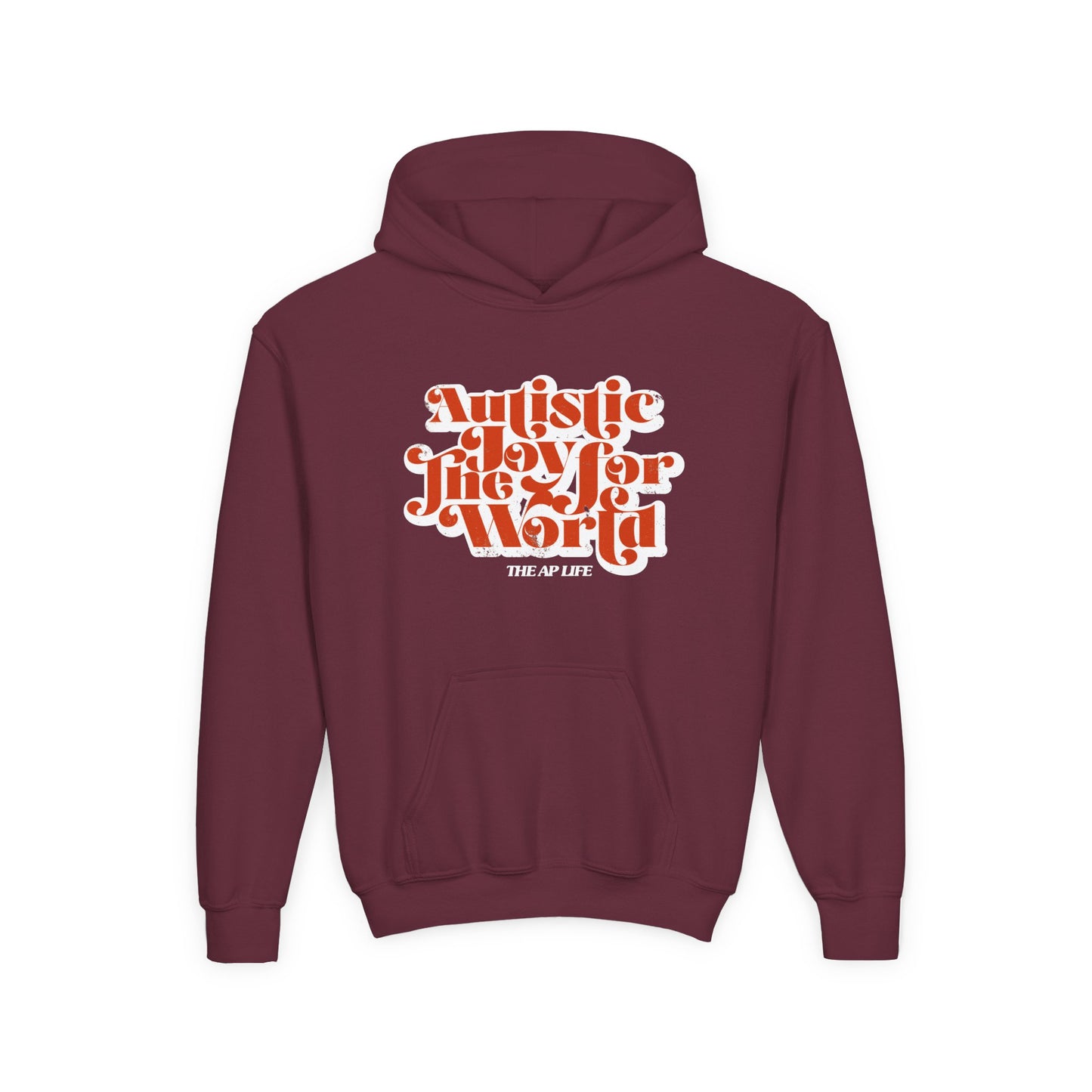 Autistic Joy for the World - Youth Heavy Blend Hooded Sweatshirt