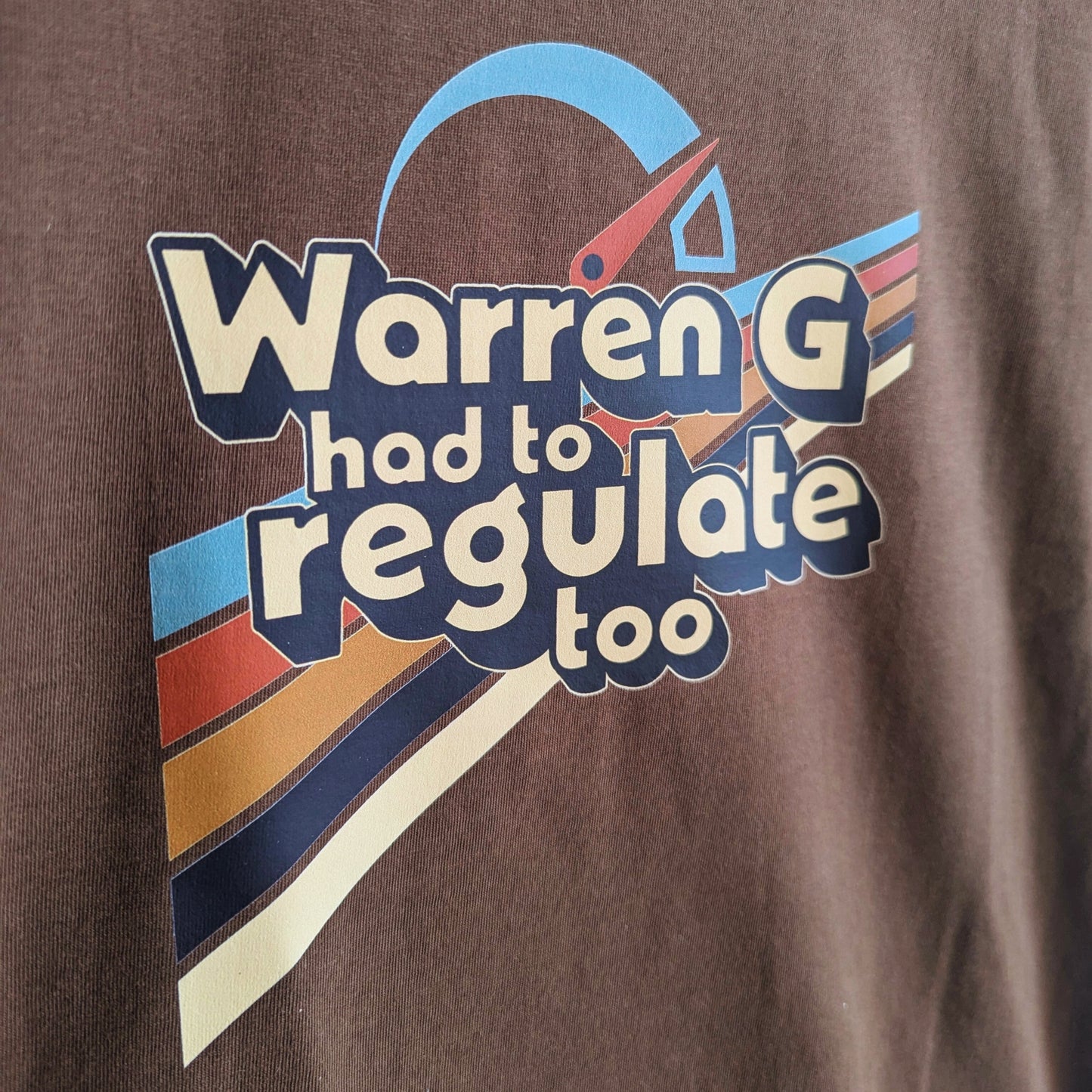 Warren G Had to Regulate Too - Big Kids' Unisex Brown Tee