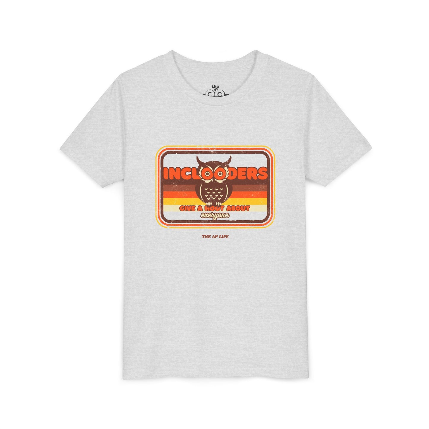Inclooders Give a Hoot About Everyone - Unisex Youth Short Sleeve Tee