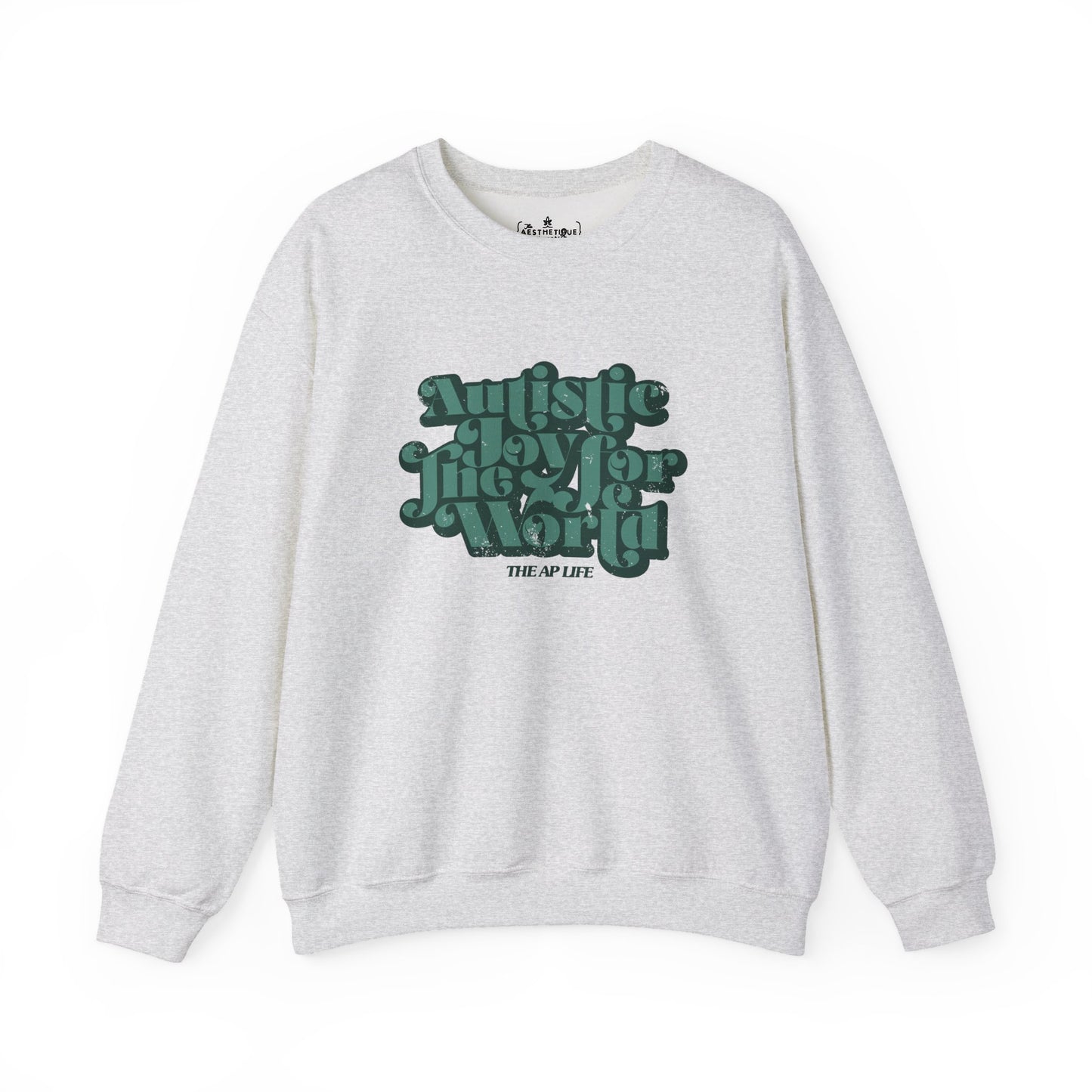 Autistic Joy for the World - Seasonal Style - Unisex Heavy Blend™ Crewneck Sweatshirt