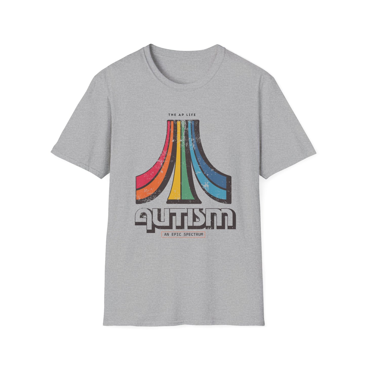 Autism - An Epic Spectrum - Retro Gaming Style Adult Unisex Softstyle T-Shirt