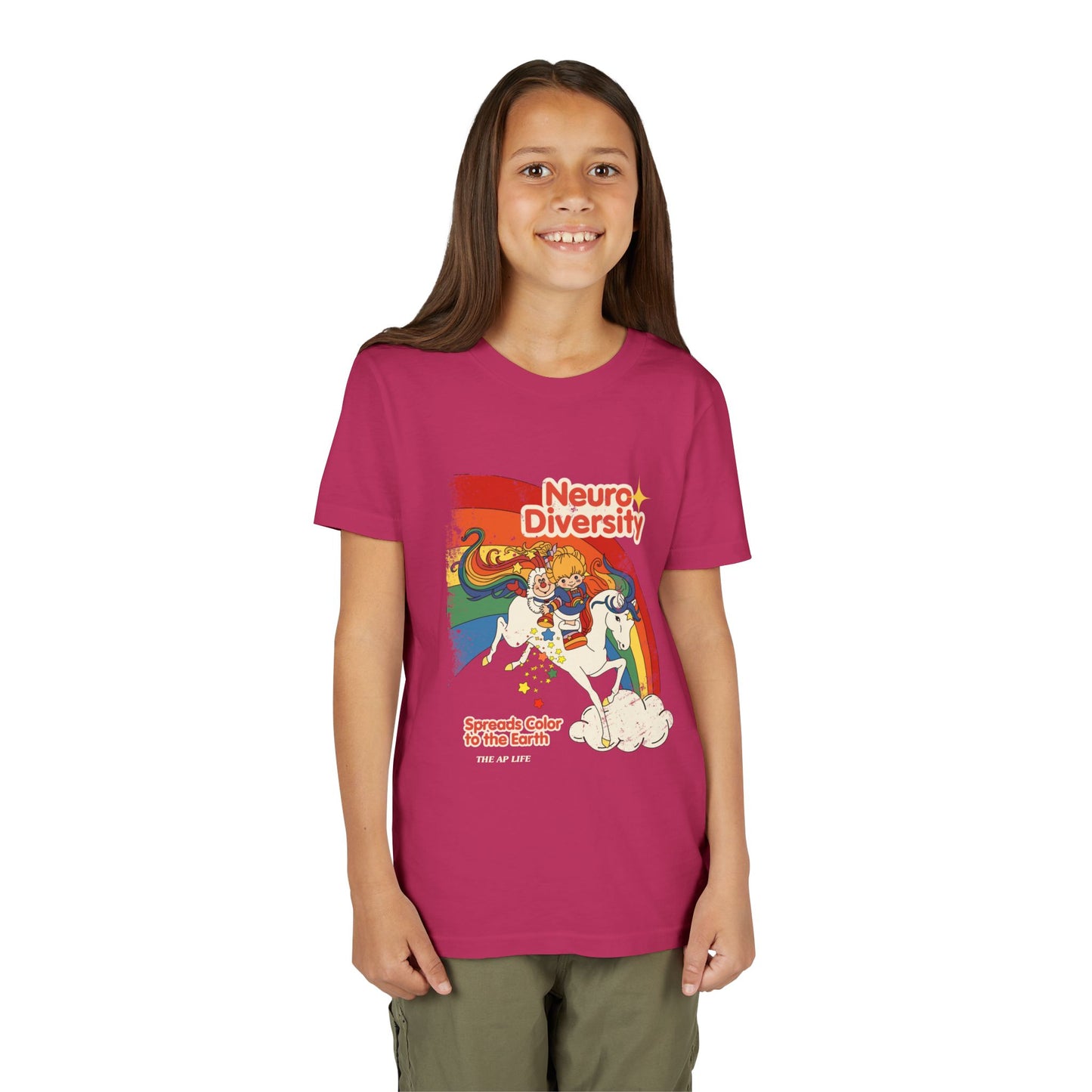 Neurodiversity Spreads Color to the Earth - Youth Unisex Short Sleeve Tee