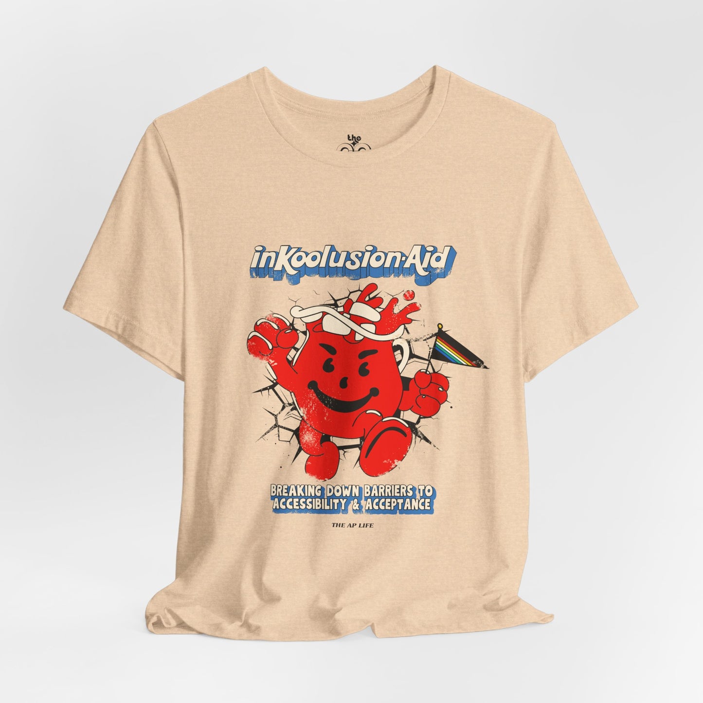 InKoolusion Aid - Breaking Down Barriers to Accessibility & Acceptance - Disability Rights - Adult Unisex Jersey Short Sleeve Tee