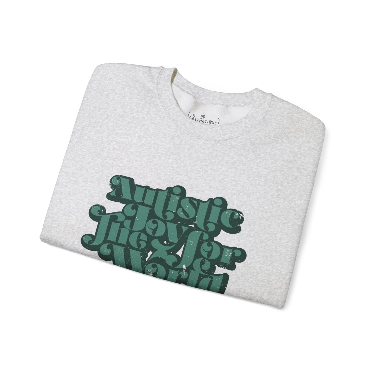 Autistic Joy for the World - Seasonal Style - Unisex Heavy Blend™ Crewneck Sweatshirt