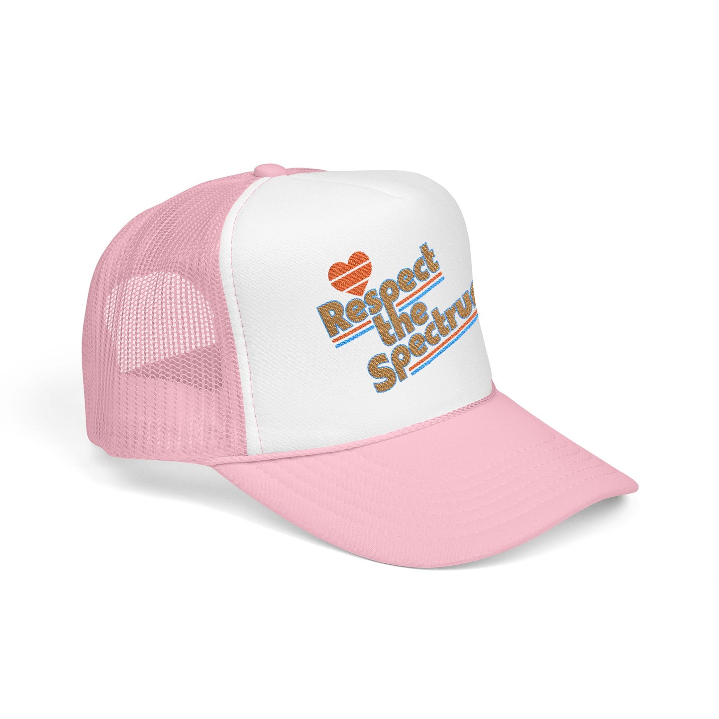 Respect The Spectrum Embroidered - Adult Unisex Trucker Hat