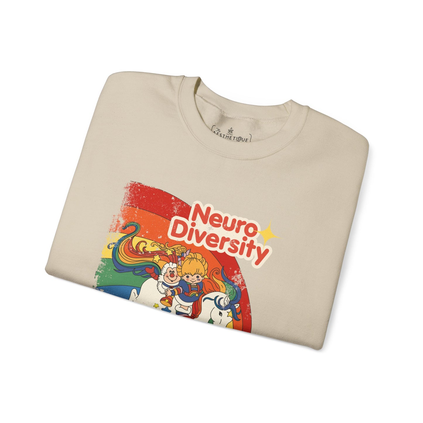 Neurodiversity Spreads Color to the Earth - Adult Unisex Heavy Blend™ Crewneck Sweatshirt