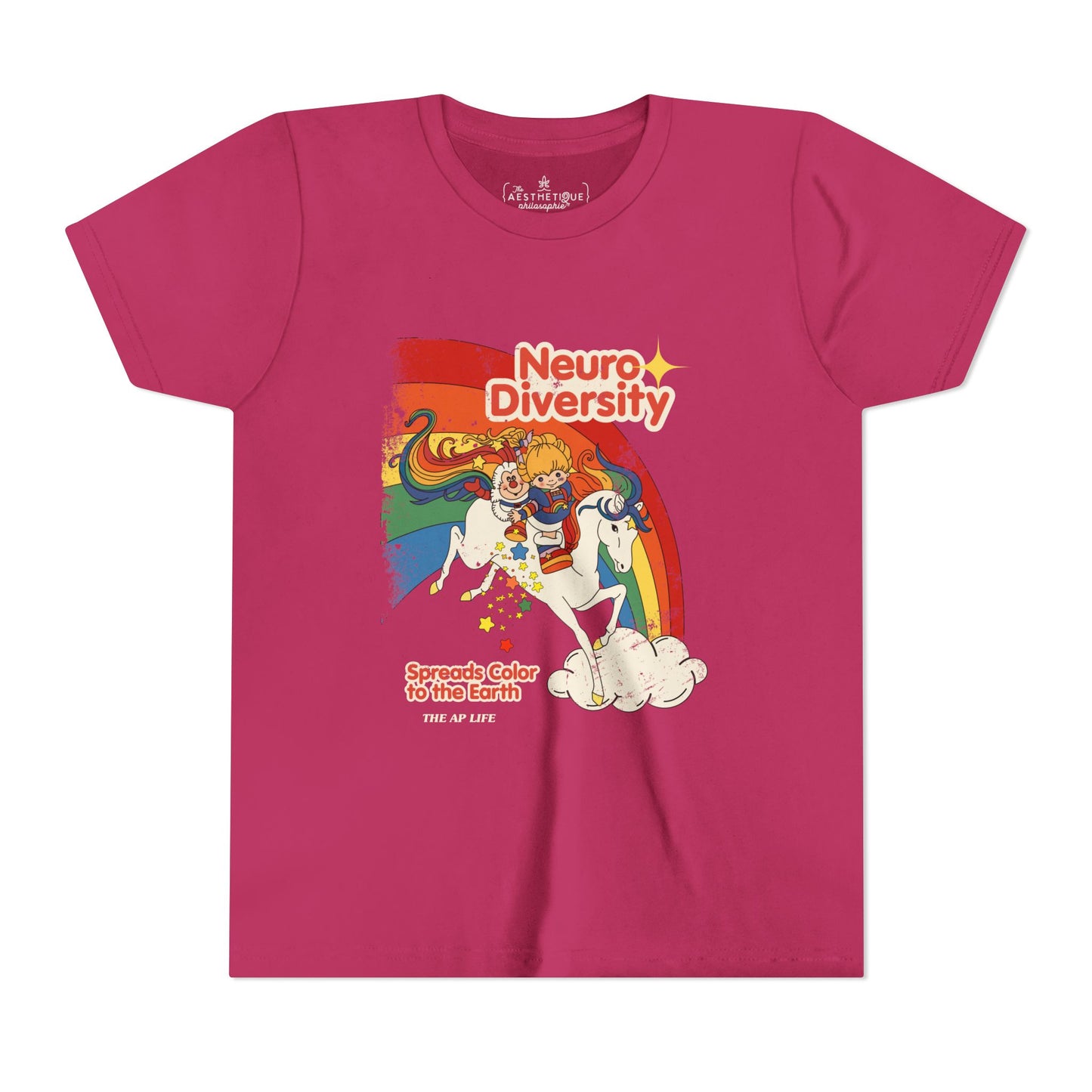 Neurodiversity Spreads Color to the Earth - Youth Unisex Short Sleeve Tee