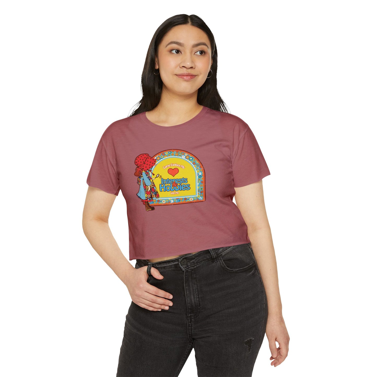 Come Explore my Interests & Hobbies with me - Women's Festival Cropped Tee