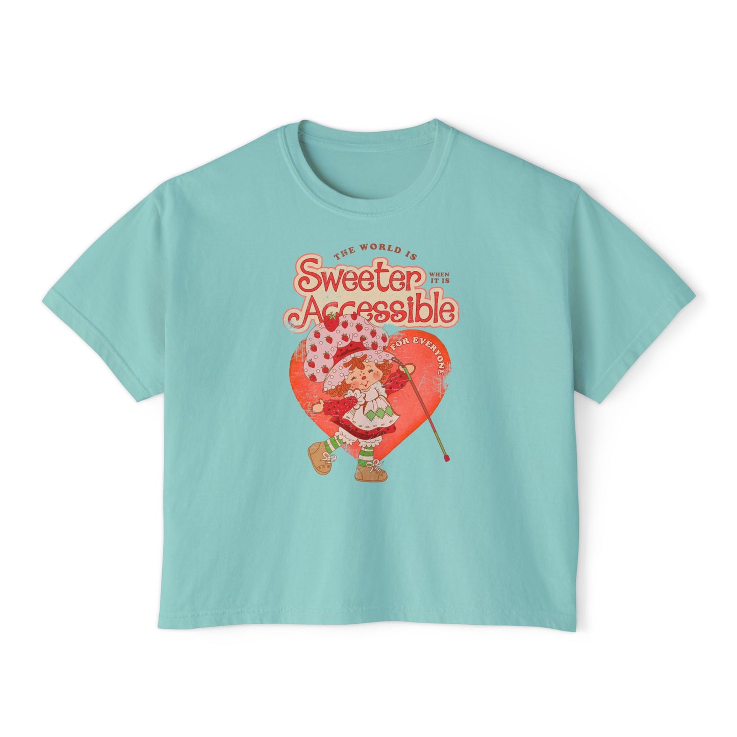 The World is Sweeter When it is Accessible for Everyone - Women's Boxy Tee