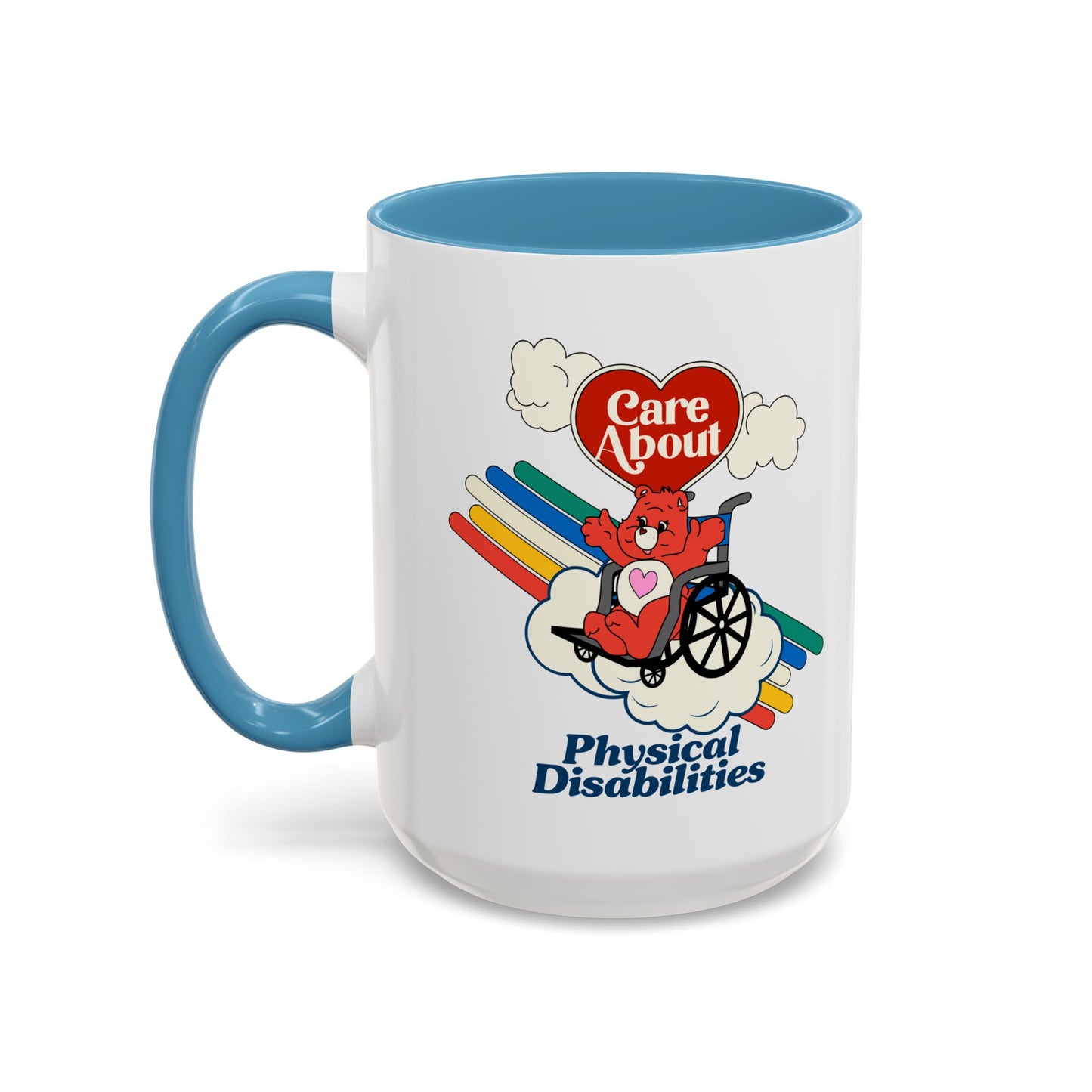 Care About Physical Disabilities - Disability Rights - Accent Coffee Mug (11, 15oz)