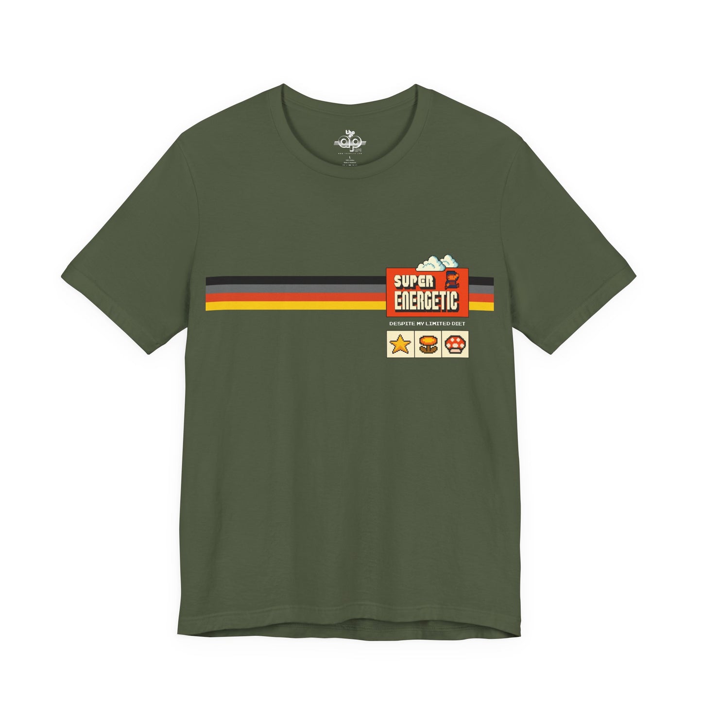 Super Energetic Despite My Limited Diet - Adult Unisex Jersey Short Sleeve Tee