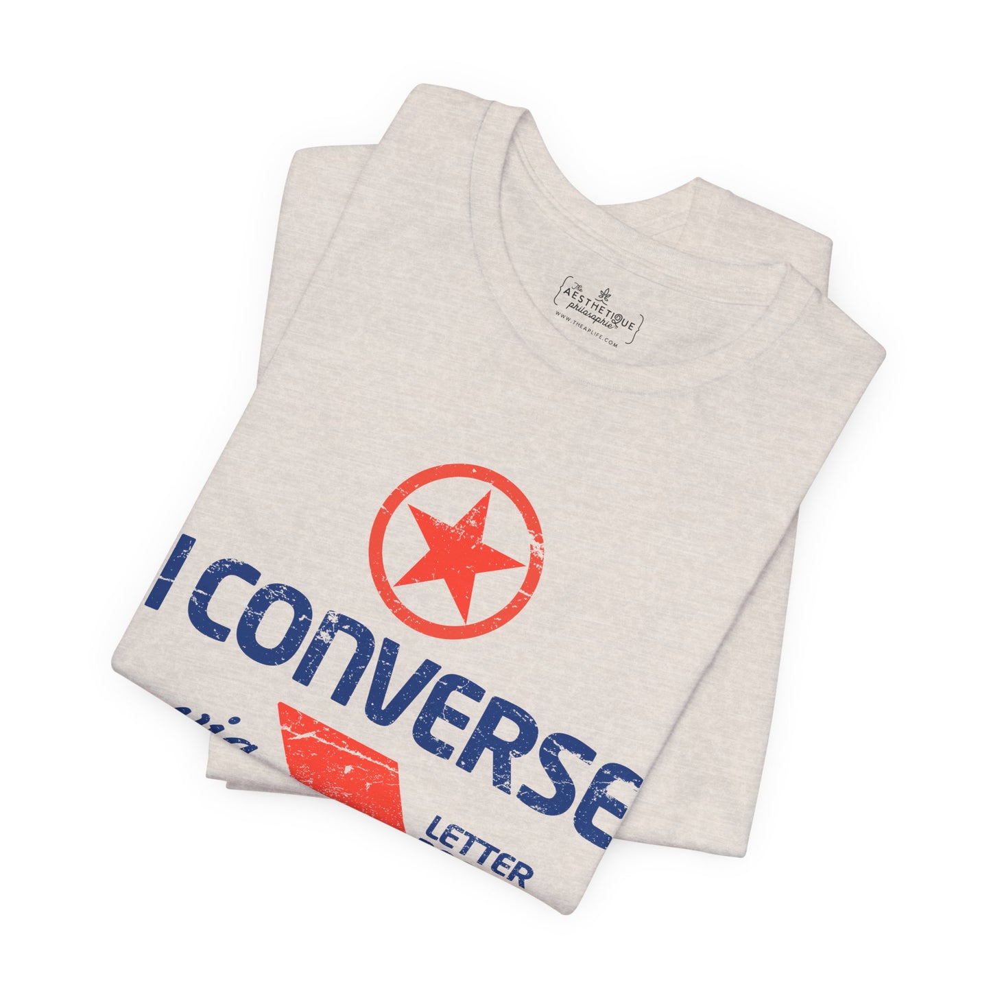 I Converse Via Letterboard - Unisex Jersey Short Sleeve Tee