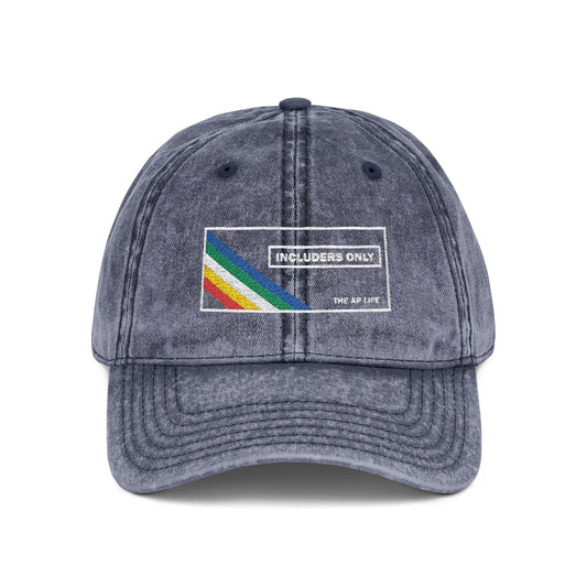 Includers Only - Disability Pride Flag - Vintage Cap (Embroidery)