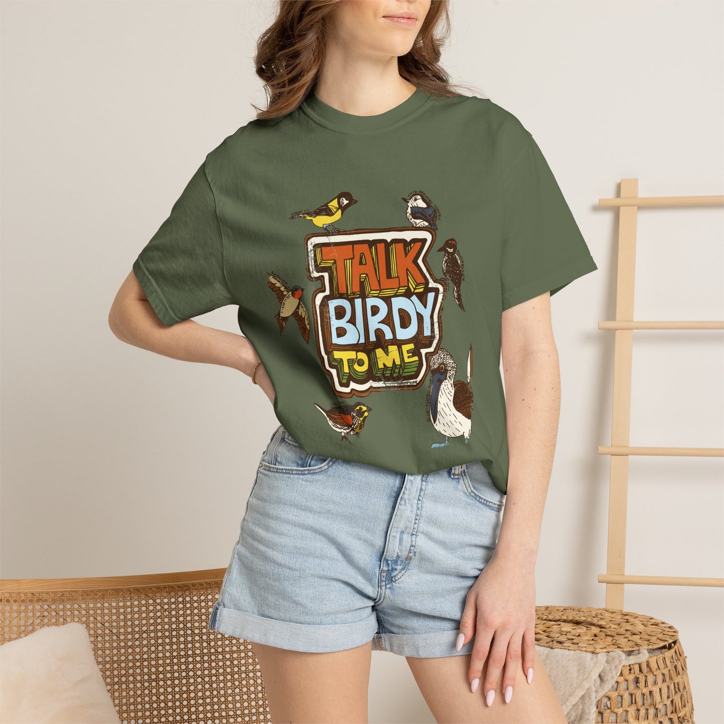 Talk Birdy to Me - Adult Unisex Garment-Dyed T-shirt
