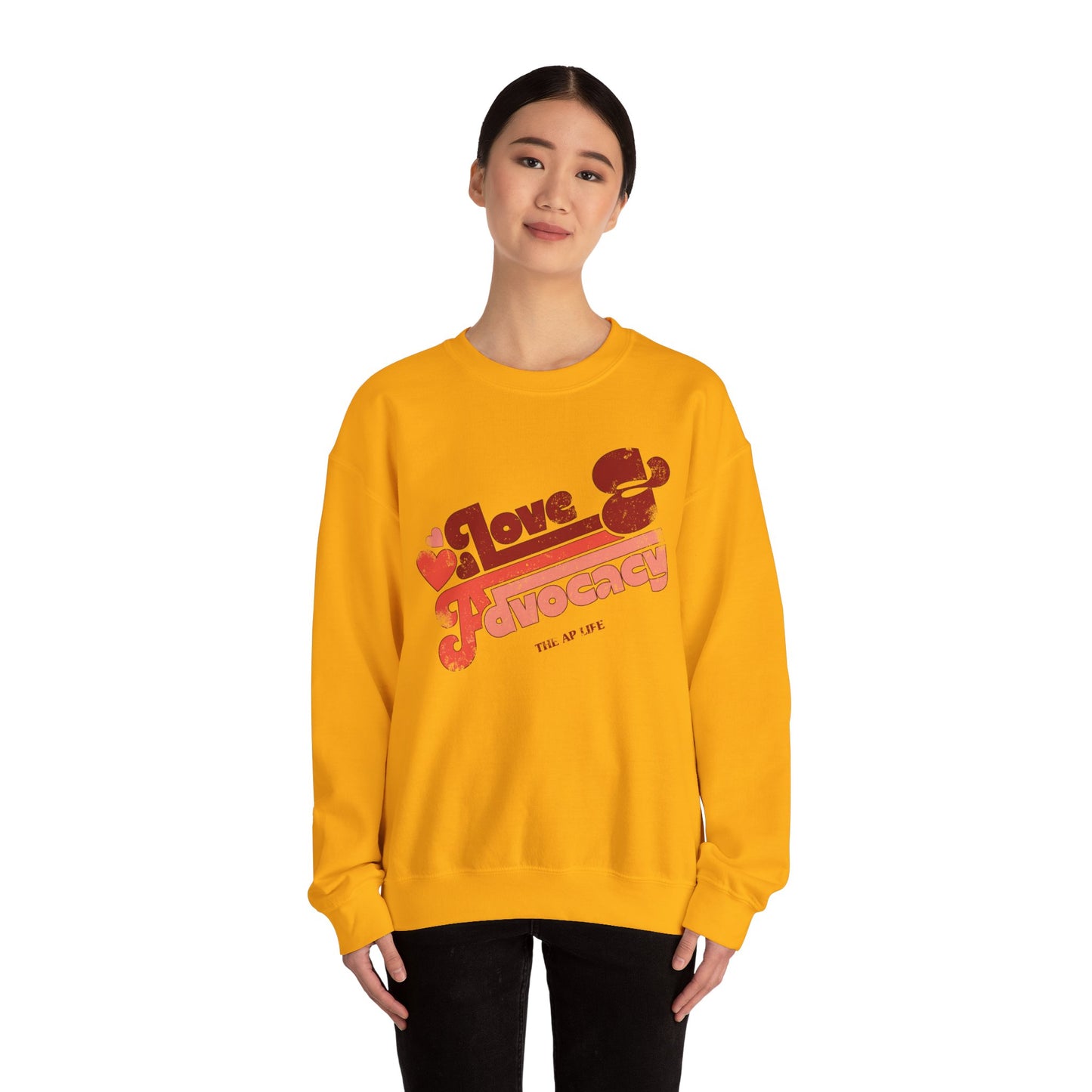 Love & Advocacy - Adult Unisex Heavy Blend™ Crewneck Sweatshirt
