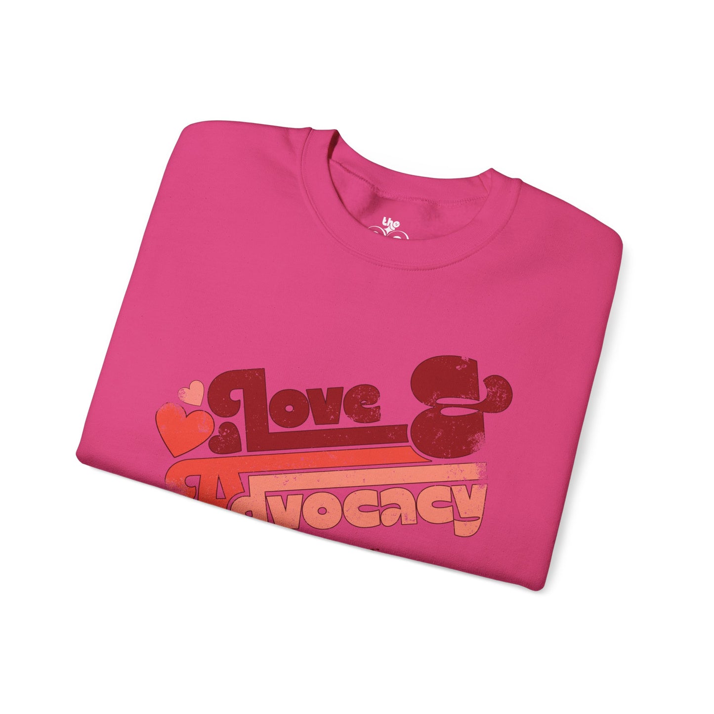 Love & Advocacy - Adult Unisex Heavy Blend™ Crewneck Sweatshirt