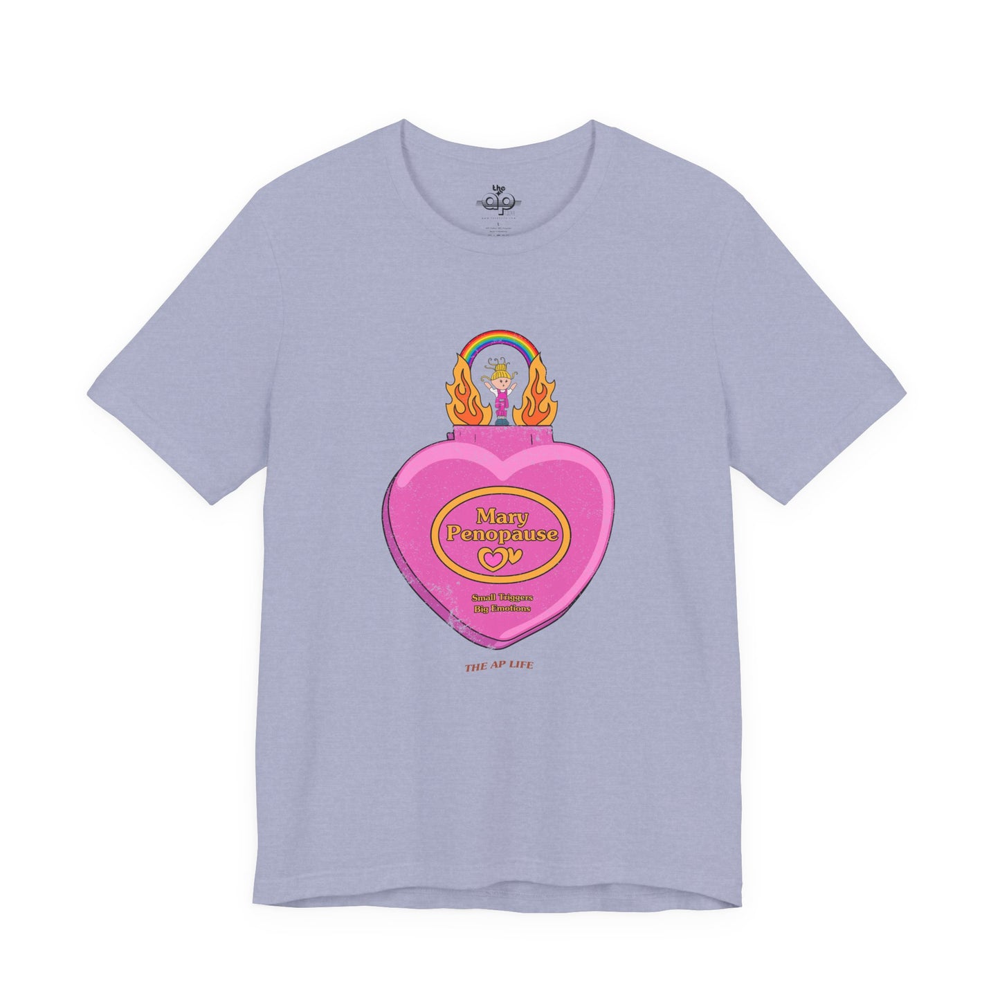 Mary Penopause - Small Triggers, Big Emotions - Adult Unisex Jersey Short Sleeve Tee