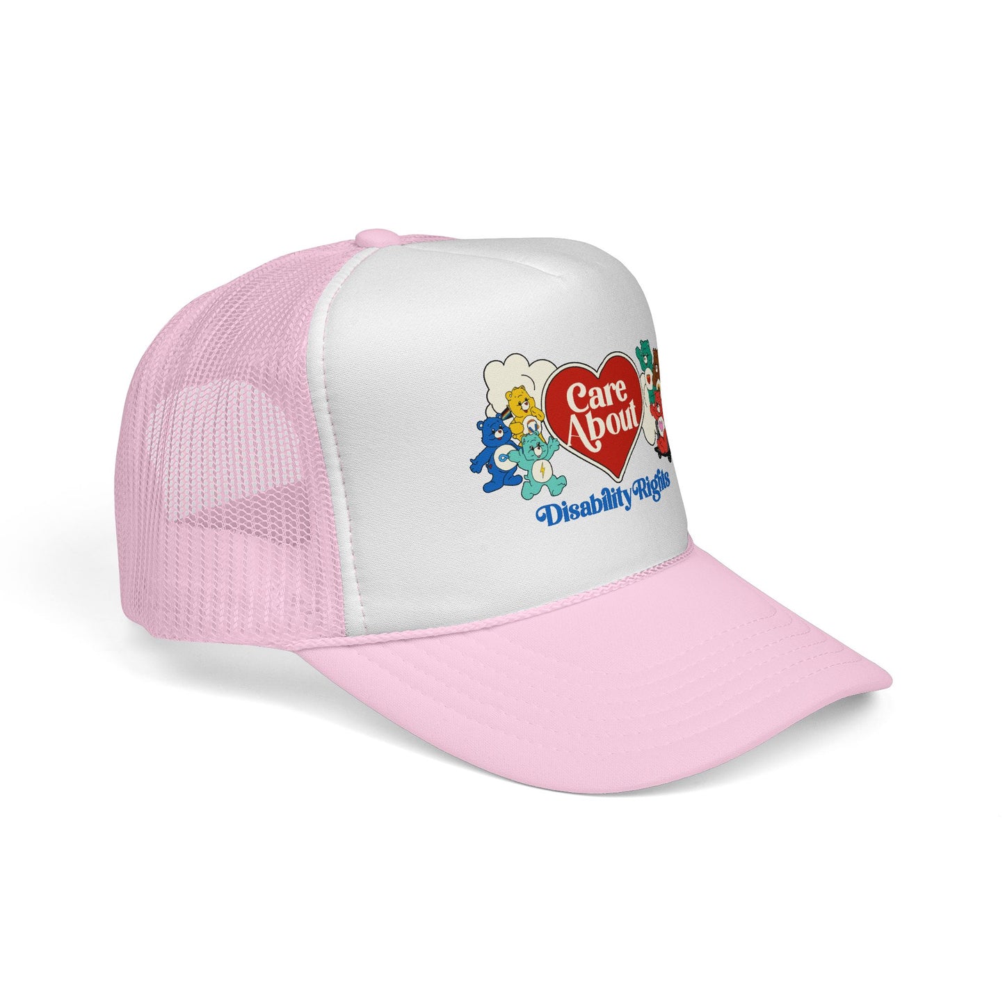 Care About Disability Rights - Retro 80s Vibe - Trucker Caps