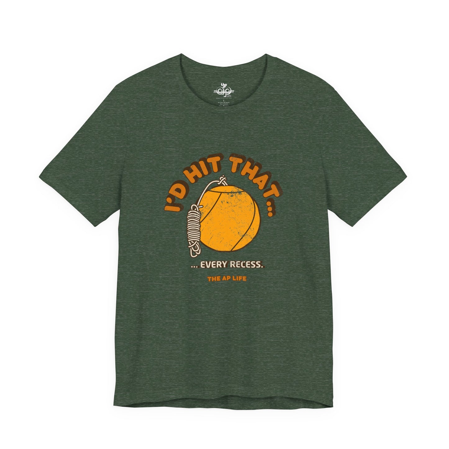 I'd Hit That Every Recess - Adult Unisex Jersey Short Sleeve Tee