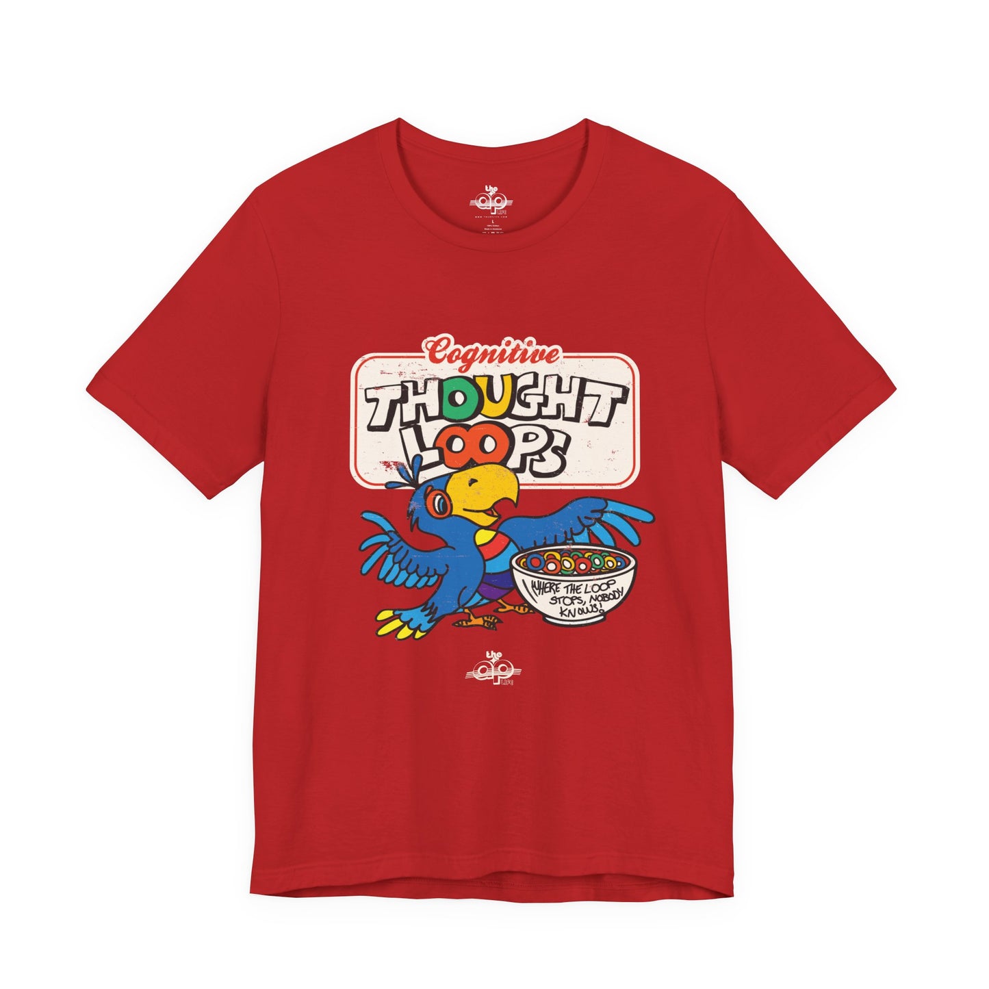 Cognitive Thought Loops - Where the Loop Stops, Nobody Knows - Adult Unisex Jersey Short Sleeve Tee