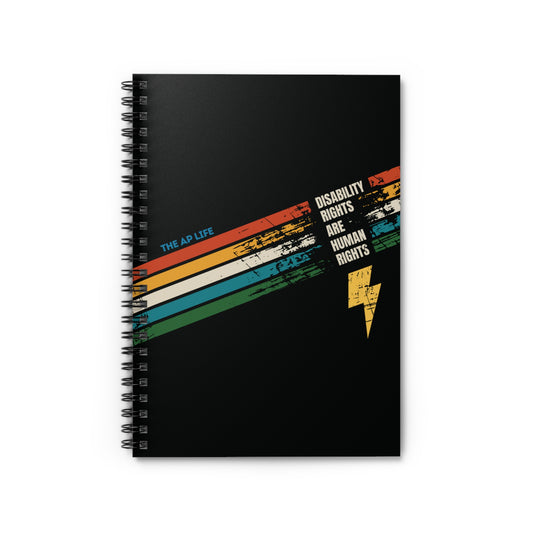 Disability Rights Are Human Rights - 6" x 8" Lined Spiral Notebook