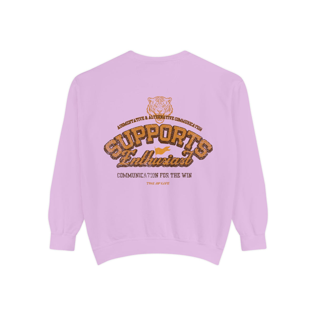 AAC Supports Team Enthusiast - Communication for the Win - Adult Unisex Sweatshirt