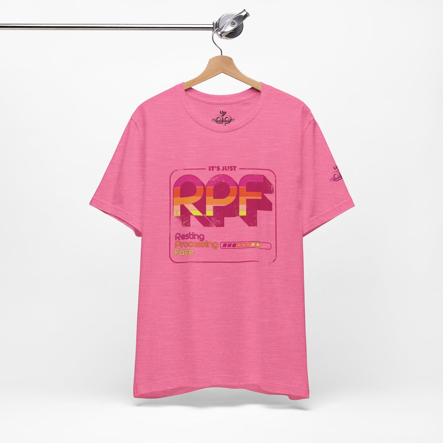 It's Just RPF - Resting Processing Face - Adult Unisex Jersey Short Sleeve Tee