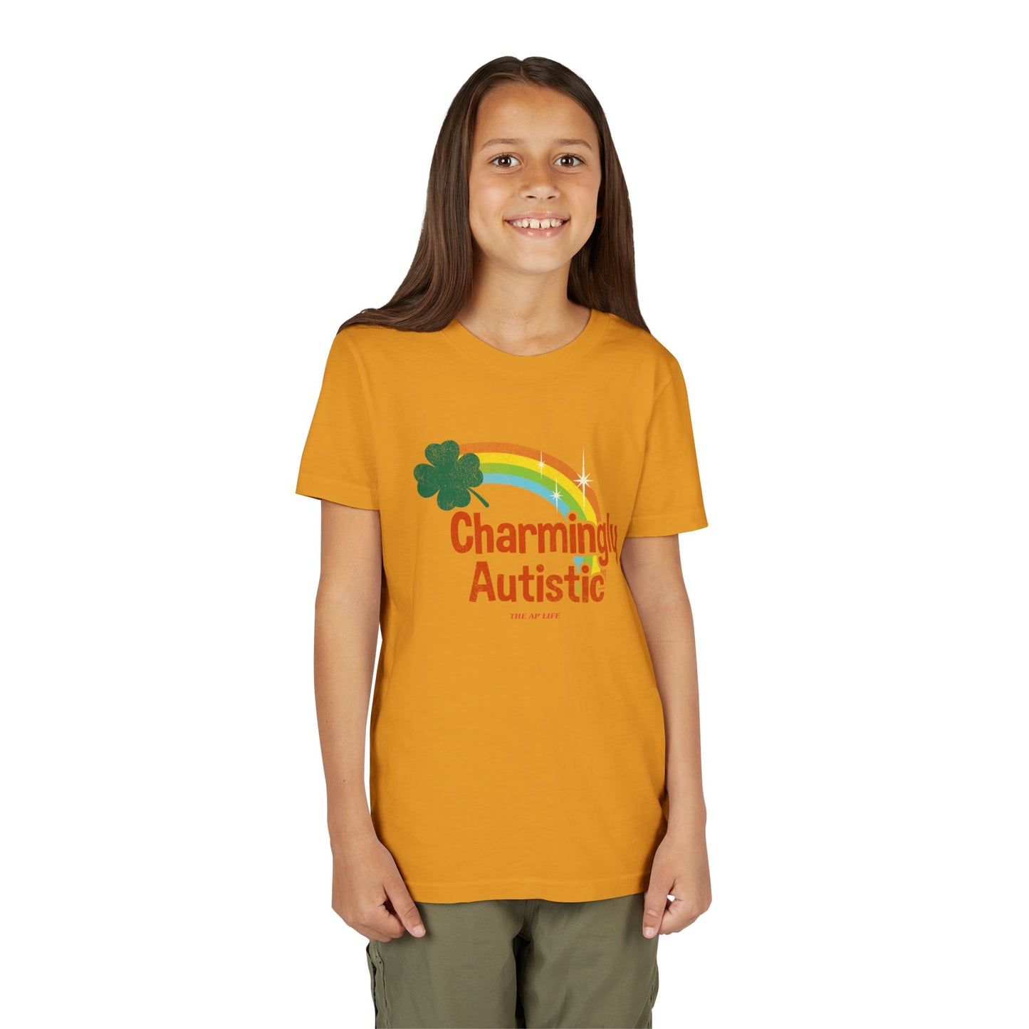 Charmingly Autistic - Youth Unisex Short Sleeve Tee