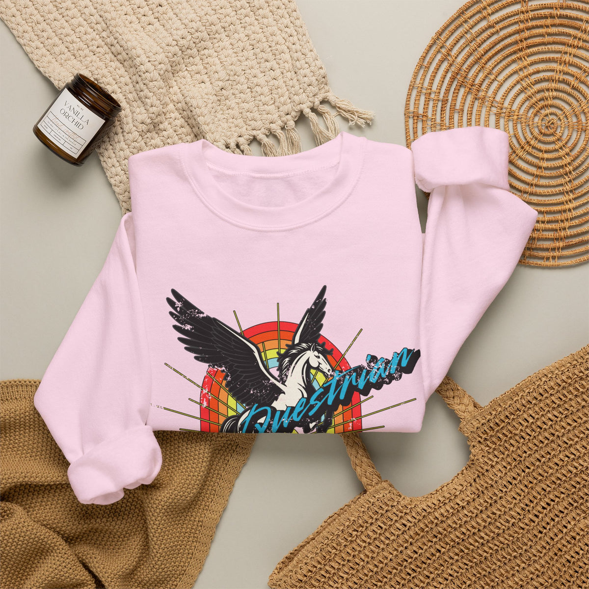 Side Questrian - Procrastination is When the Magic Happens - Adult Unisex Heavy Blend™ Crewneck Sweatshirt