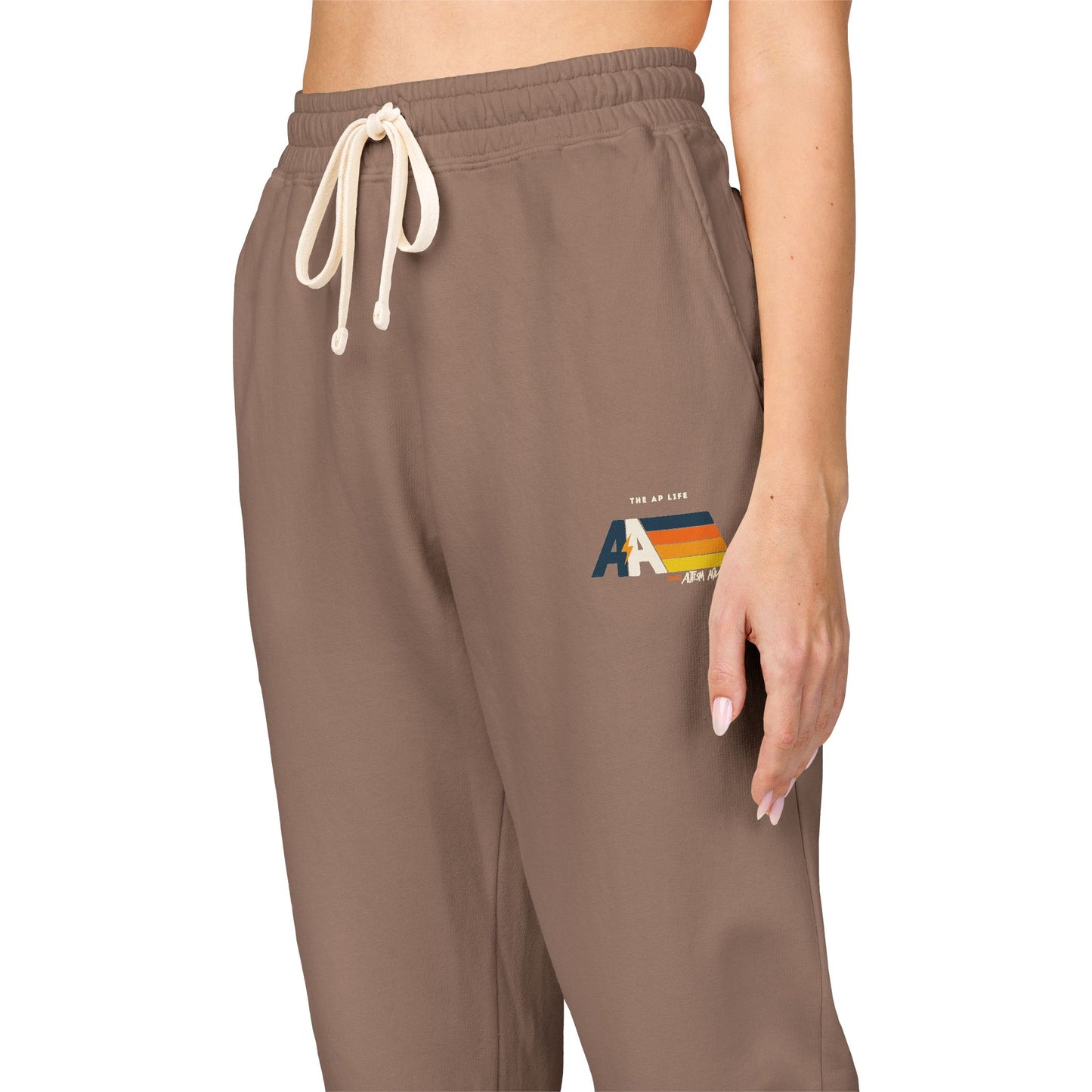 Autism Advocate - Retro Vibe - Adult Unisex Fleece Joggers