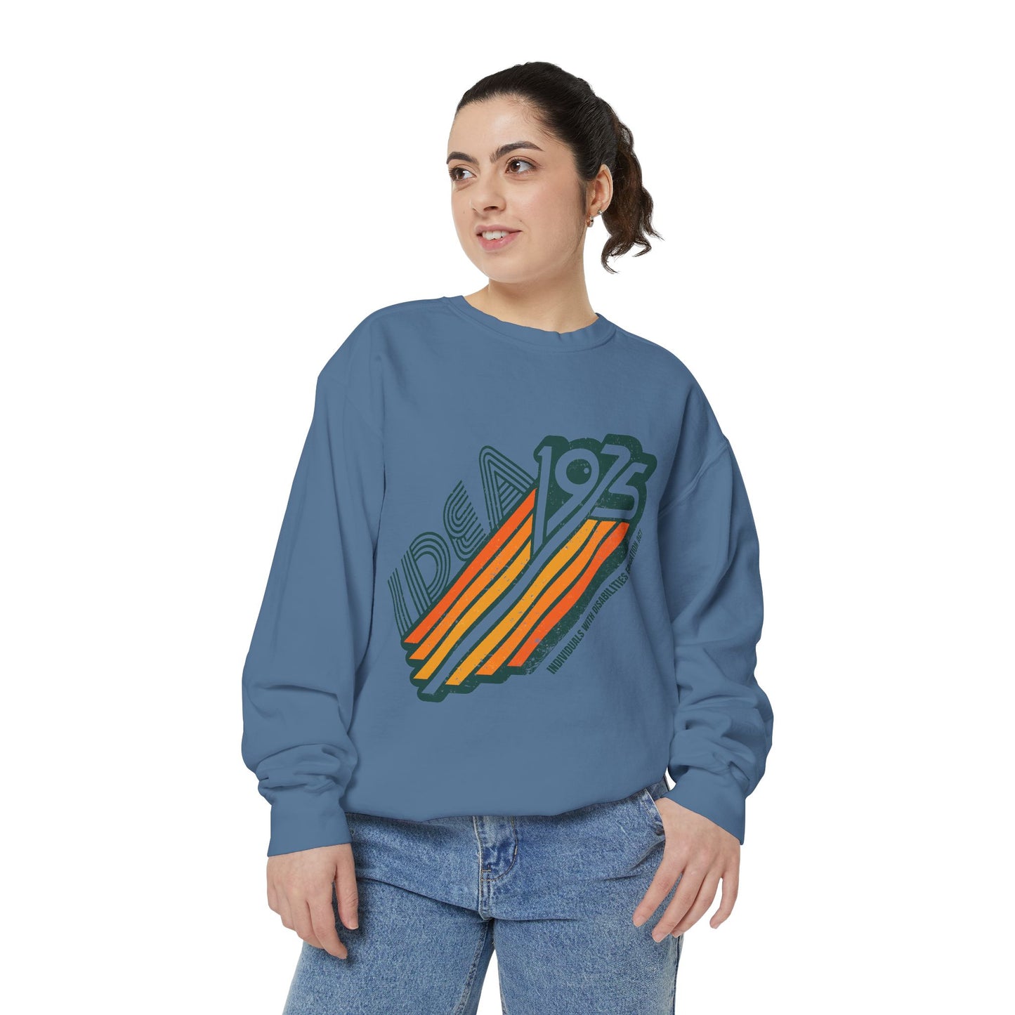 IDEA - 1975 - Individuals with Disabilities Education Act - Adult Unisex Garment-Dyed Sweatshirt