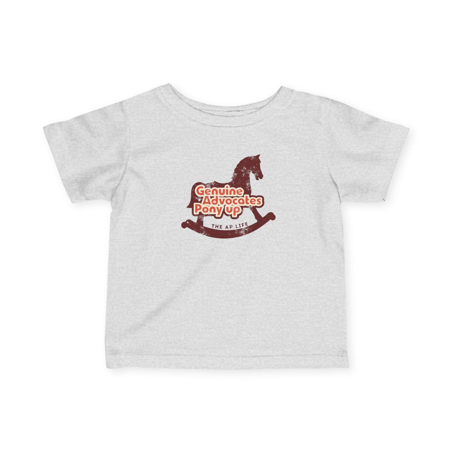 Genuine Advocates Pony Up - Rocking Horse - Baby/Infant Fine Jersey Tee