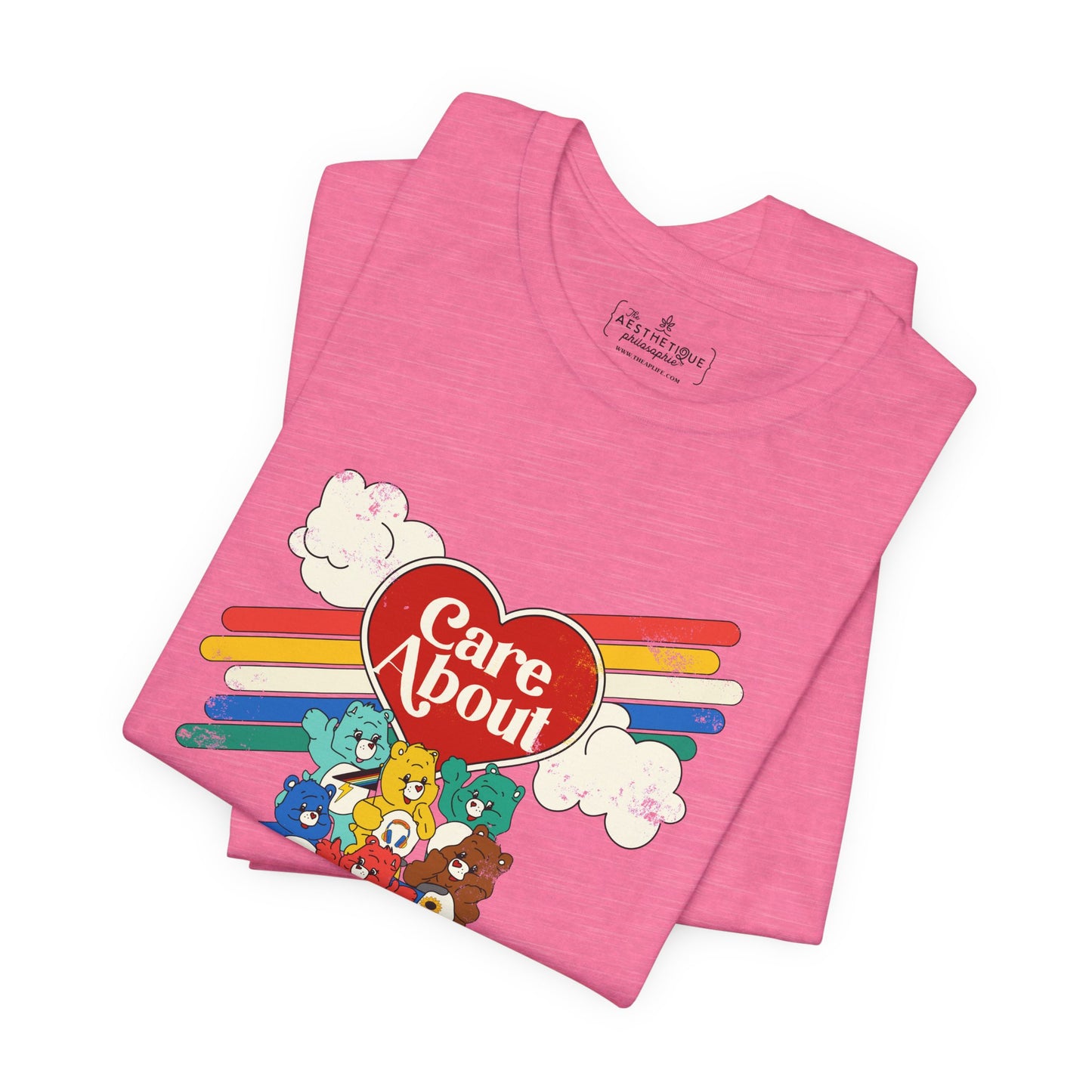 Care About Disability Rights - Retro 80s Vibe - Unisex Jersey Short Sleeve Tee