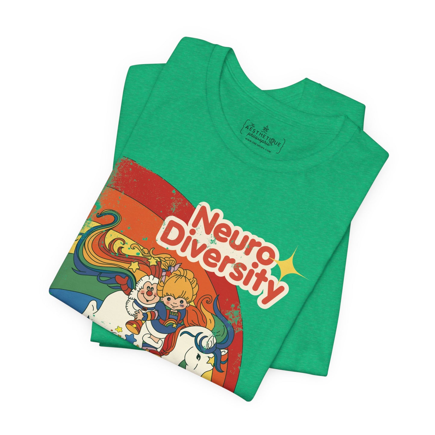 Neurodiversity Spreads Color to the Earth - Adult Unisex Jersey Short Sleeve Tee