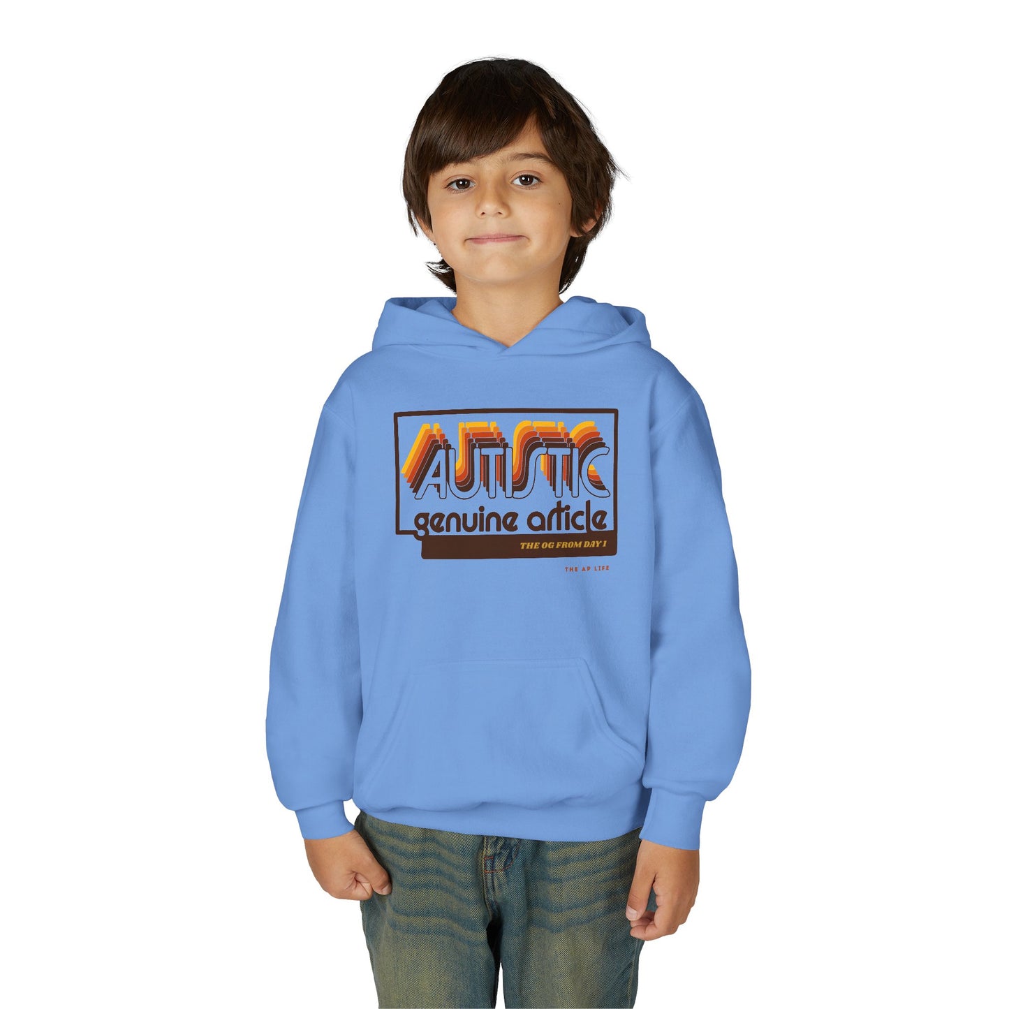 Autistic - Genuine Article - The OG Since Day 1 - Youth Unisex Hoodie