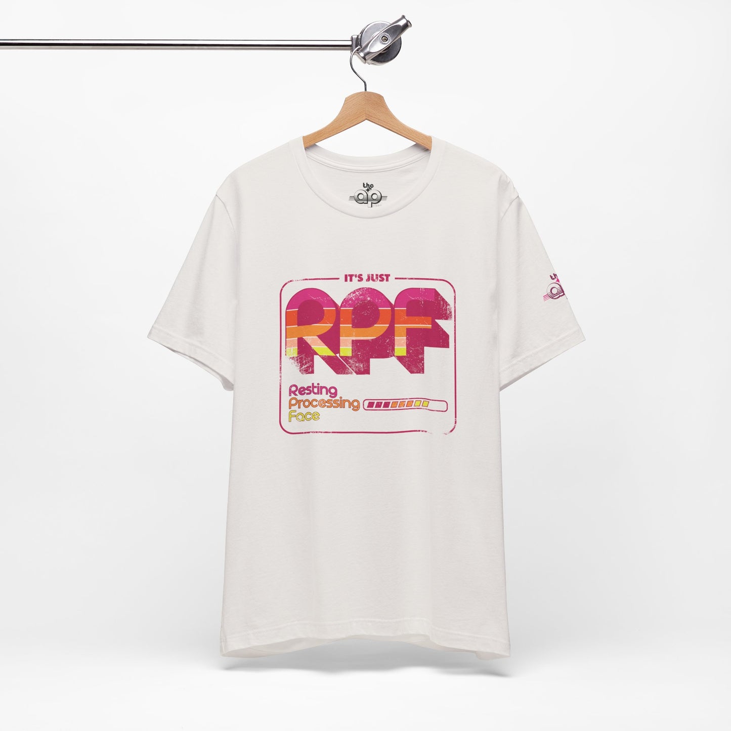 It's Just RPF - Resting Processing Face - Adult Unisex Jersey Short Sleeve Tee