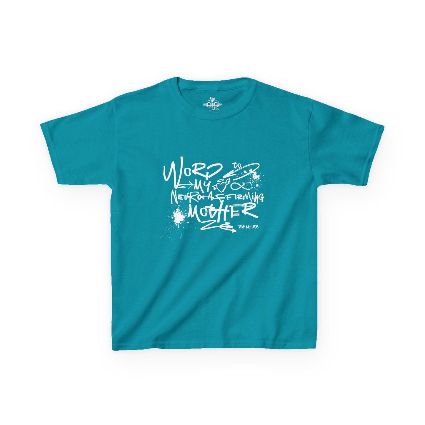 Word to My Neuro-Affirming Mother - Kids Oversized Heavy Cotton™ Tee