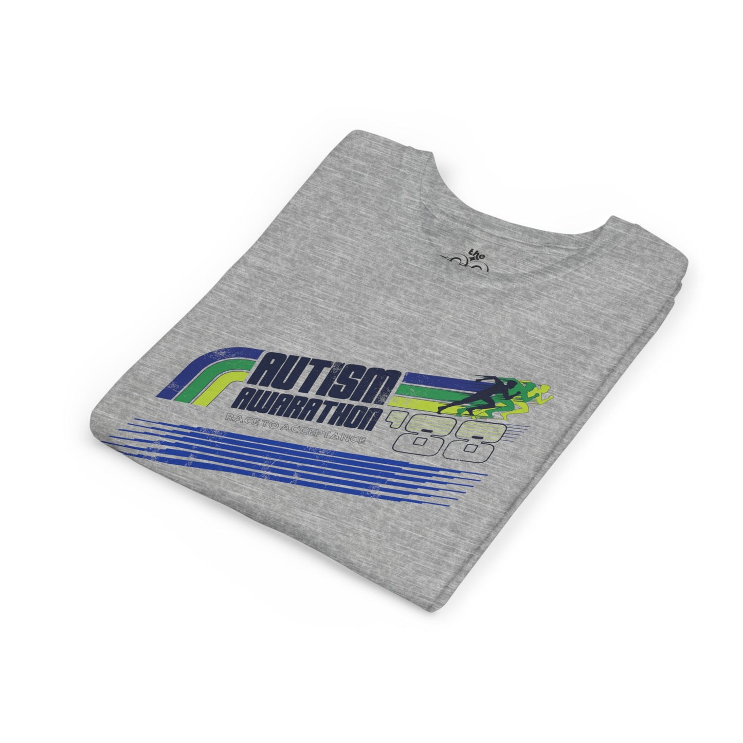Autism Awarathon - Race to Acceptance - Youth Unisex Short Sleeve Tee