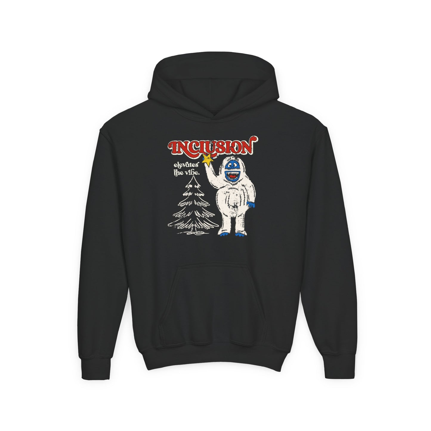 Inclusion Elevates the Vibe - Bumble - Youth Unisex Heavy Blend Hooded Sweatshirt