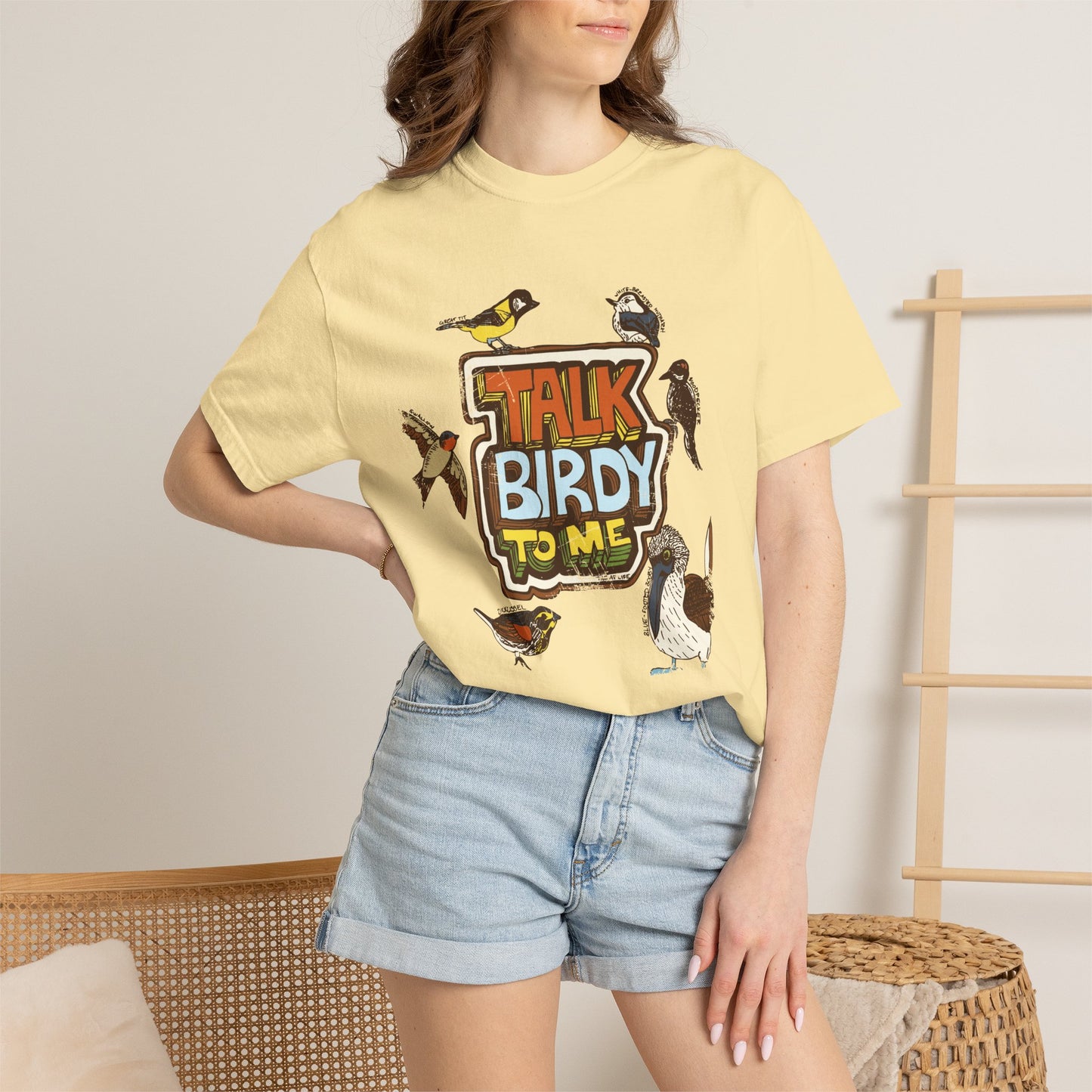 Talk Birdy to Me - Adult Unisex Garment-Dyed T-shirt