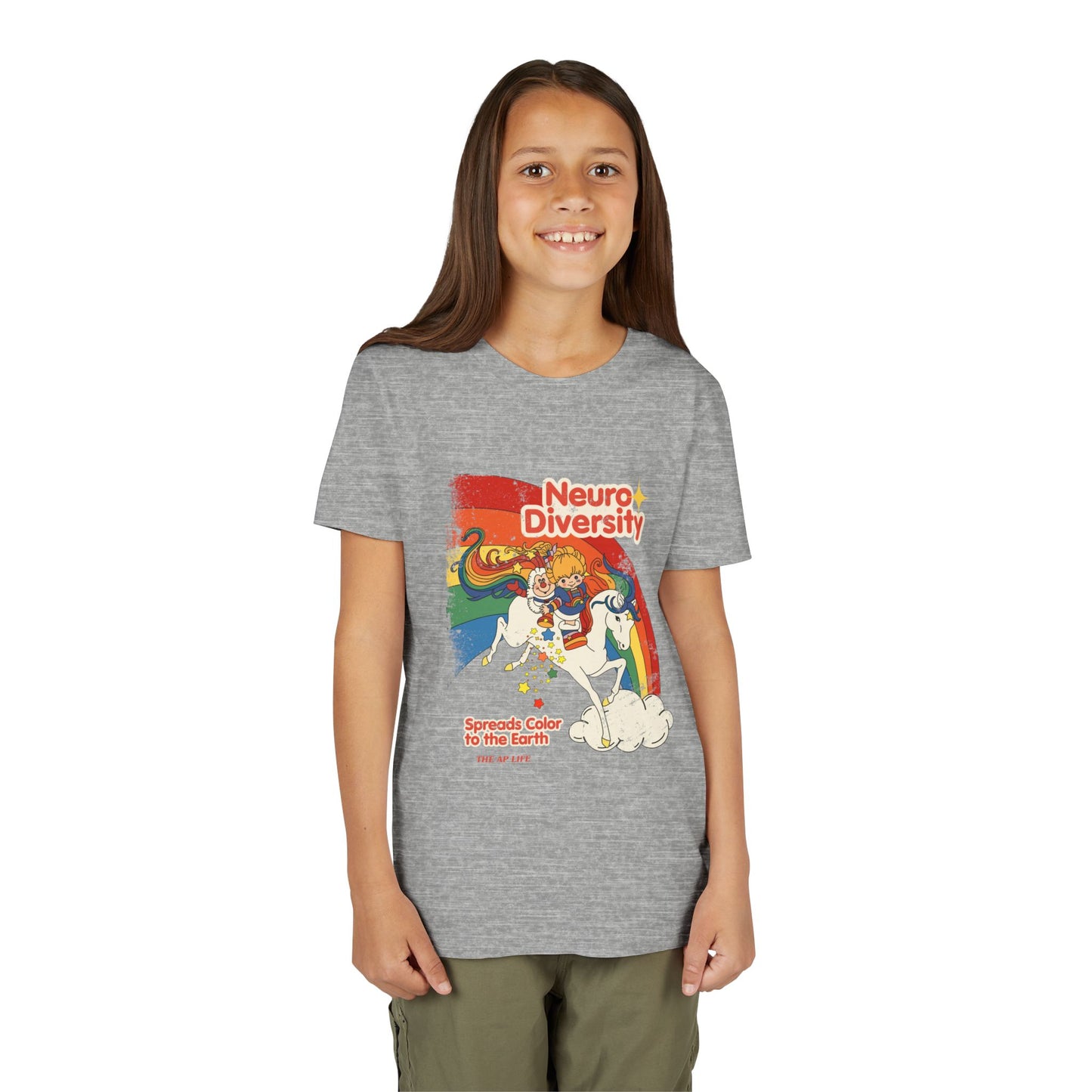 Neurodiversity Spreads Color to the Earth - Youth Unisex Short Sleeve Tee